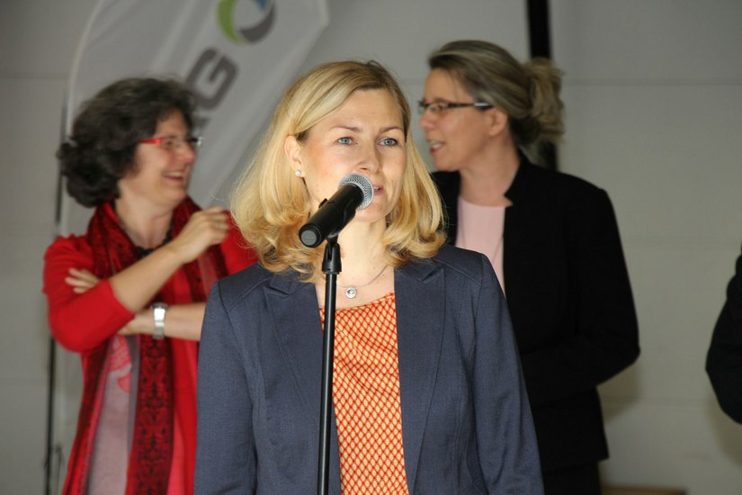 ...und Marion Richter von der Agentur für Arbeit Cottbus. Fotos/Video: sts