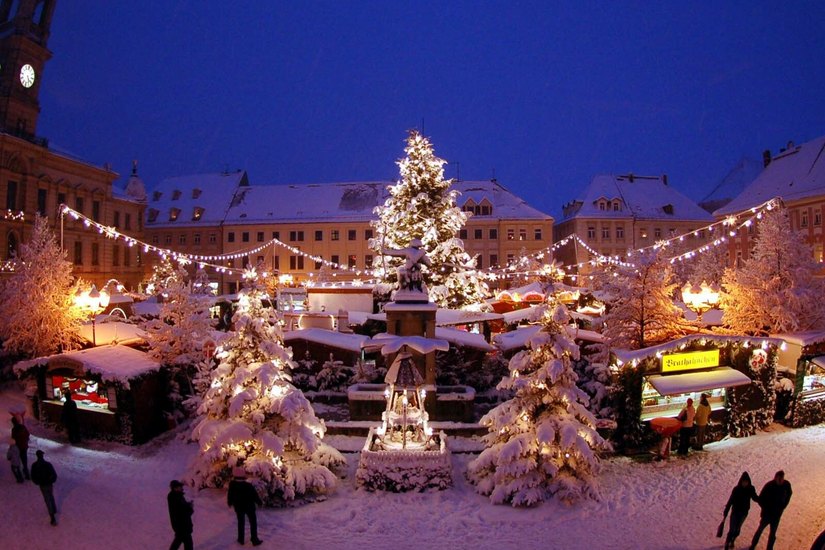 Großenhainer Weihnachtsstadt.  Foto: Peschel