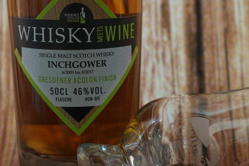 Mit Etikett: Der „Single Malt Scotch Whisky finished in a Saxon Redwine Cask“. Foto: PR