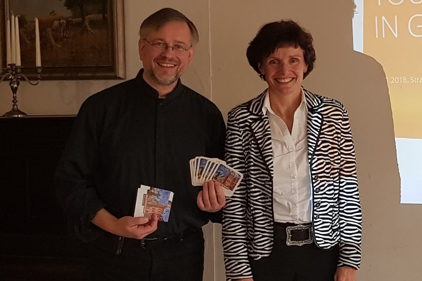 Bürgermeister Dr. Michael Wieler mit Katrin Bartsch vom Tourismusverein Görlitz. Foto: Europastadt GörlitzZgorzelec GmbH
