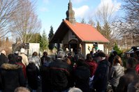 Gießer und Bergleute ehren in Pirna ihre Schutzpatronin an der Barbara-Kapelle.