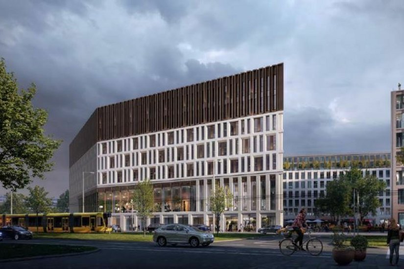 Visualisierung neues Verwaltungsgebäude Fotos: Stadt Dresden