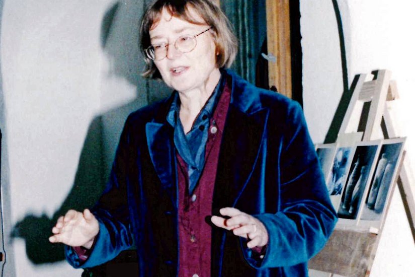 Kunsthistorikerin Inga Arnold-Geierhos bei einer Veranstaltung des Museums im Jahr 1999. Foto: Görlitzer Sammlungen für Geschichte und Kultur