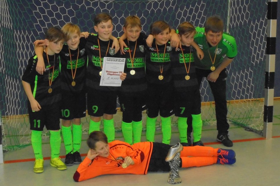 Die Klipphausener E-Junioren sind Kreismeister im Futsal.
