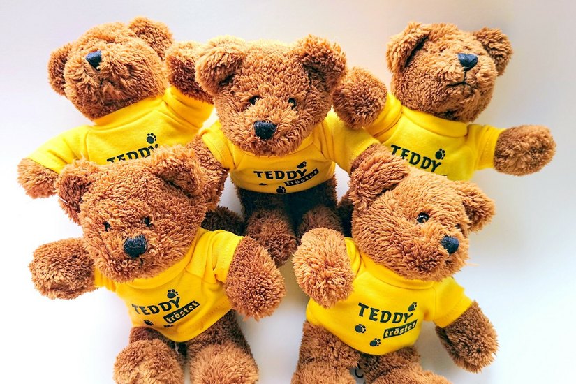 Die Teddys sorgen bei den Kindern für Trost. Foto: Oberlausitz-Kliniken