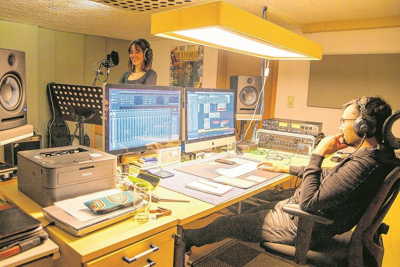 Im Meißner Tonstudio »Arian Production«.