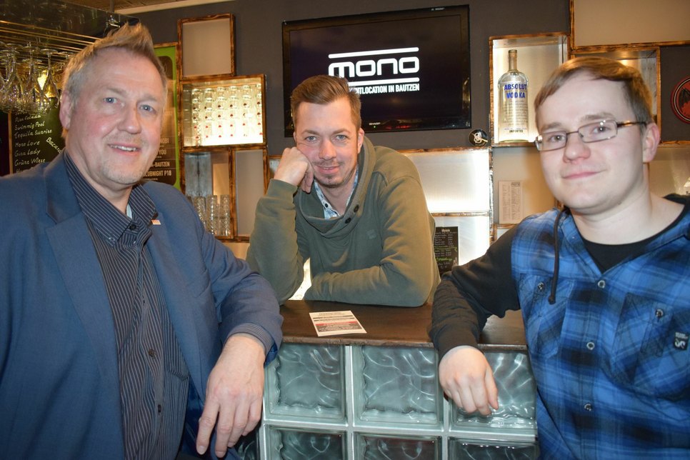 Jens-Eric Allinger, DAK-Bezirksgeschäftsführer und Unterstützer der ersten Stunde, Mirko Wendt und Franz Kuschke freuen sich auf den 22. März. (Foto: sab)