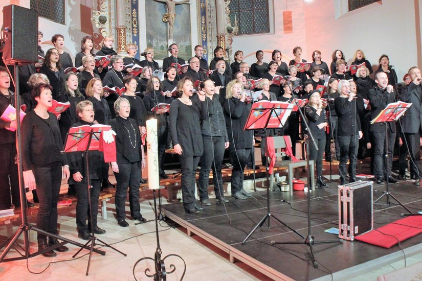 Ein tolles Konzert erlebten die Besucher des Luther-Pop-Oratoriums in der Trinitatiskirche. Foto: Jürgen Weser