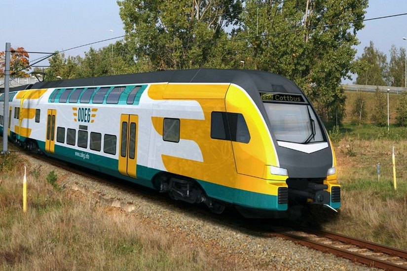 Die Ostdeutsche Eisenbahngesellschaft (ODEG) betreibt derzeit die Linie RE2. Grafik: ODEG