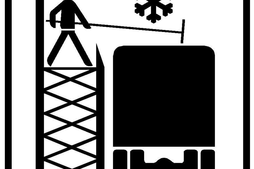 Piktogramm Schneeräumgerüst. Quelle: Polizei