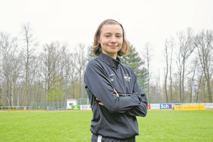 Tessa Zimmermann aus Frankenthal startete ihre spielerische Laufbahn beim Bischofswerdaer FV 08 und ging anschließend zu RB Leipzig.