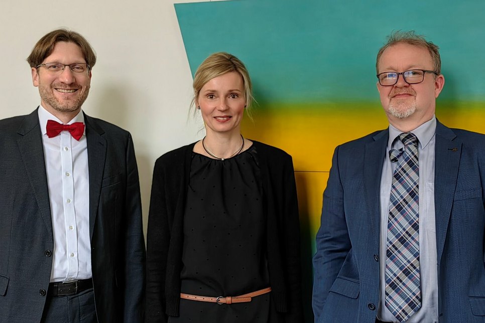 Vizepräsident des Sozialgerichts Dresden, Dr. Hans von Egidy, Felicitas Kärgel Kommunikation, Richter Michael Schmitz.
