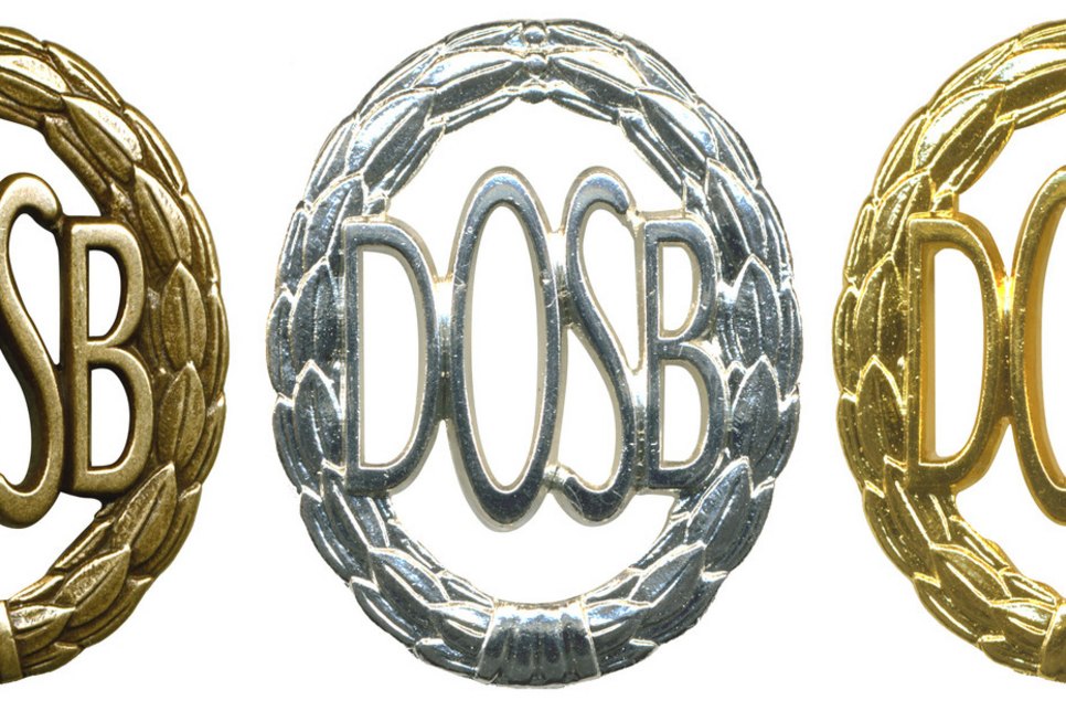 Die Sportabzeichen gibt es in Bronze, Silber und Gold. Foto: DOSB