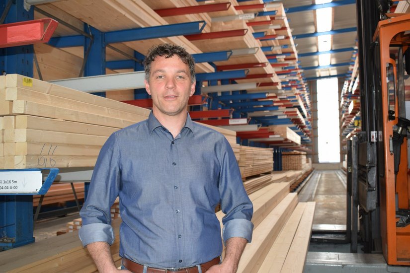 Tomy Streubel ist Vertriebsleiter beim Holzzentrum Wöhlk in Dresden und schildert seine Erfahrungen. Der globale Holzmarkt wird sich künftig ändern, auch beim deutschen Endverbraucher. Foto: spa
