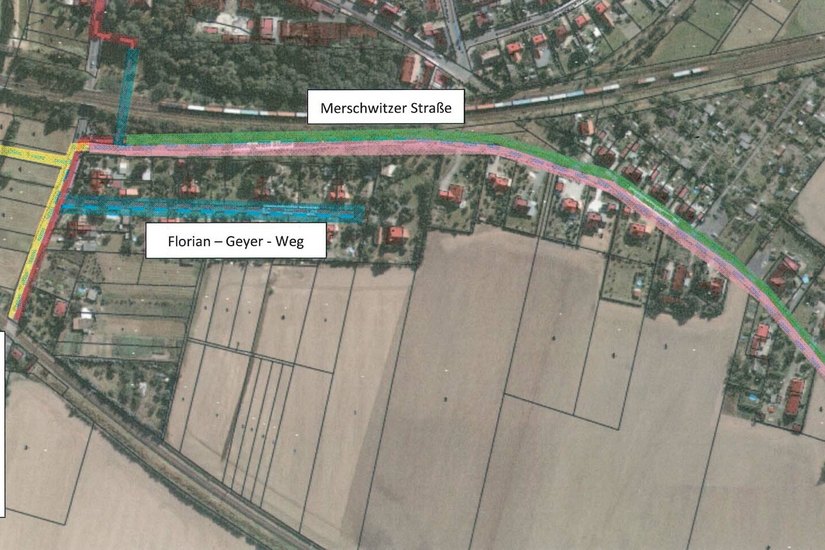Das Bauvorhaben Bauvorhaben Merschwitzer Straße/ Florian-Geyer-Weg wird komplett neu geplant und damit auf jeden Fall teurer.  Foto/ Grafik: Stadtverwaltung