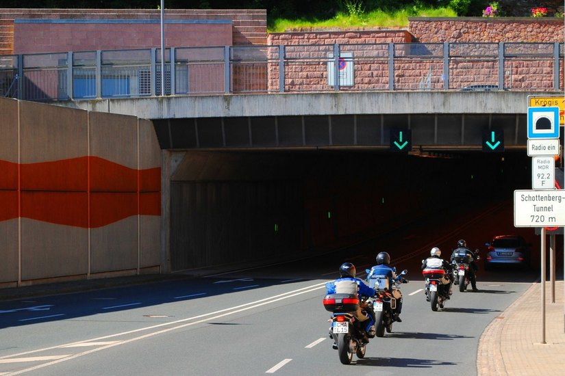 Der Schottenbergtunnel bietet Entlastung für die Stadt Meißen in Richtung Nossen. 						Foto: Eckardt