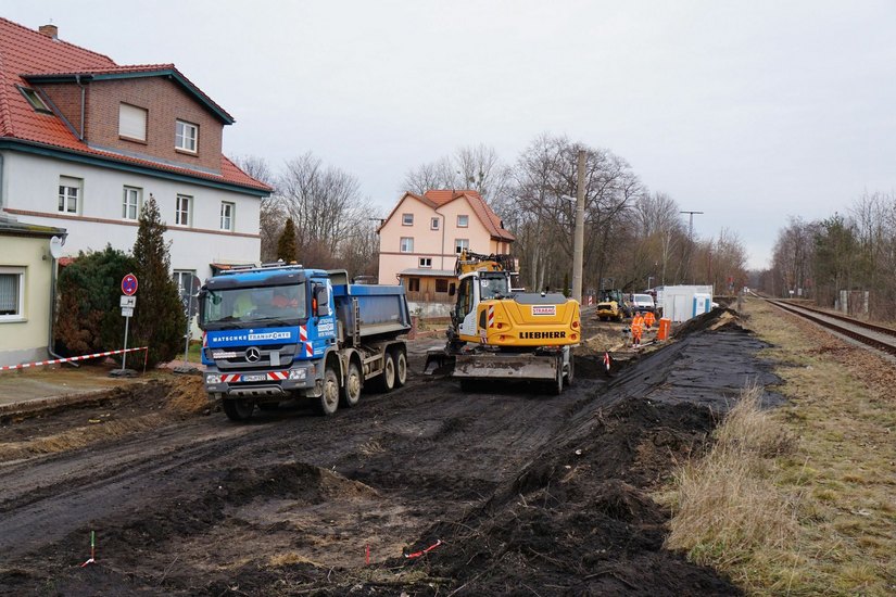 Der Ausbau der Marienstraße hat begonnen. Foto: Kati Kiesel