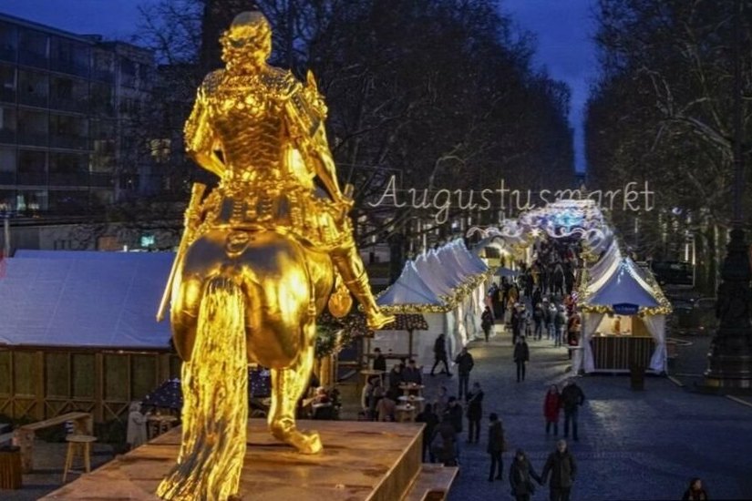 Der Weihnachtsmarkt zwischen Goldenem Reiter und Albertplatz soll wieder stattfinden.