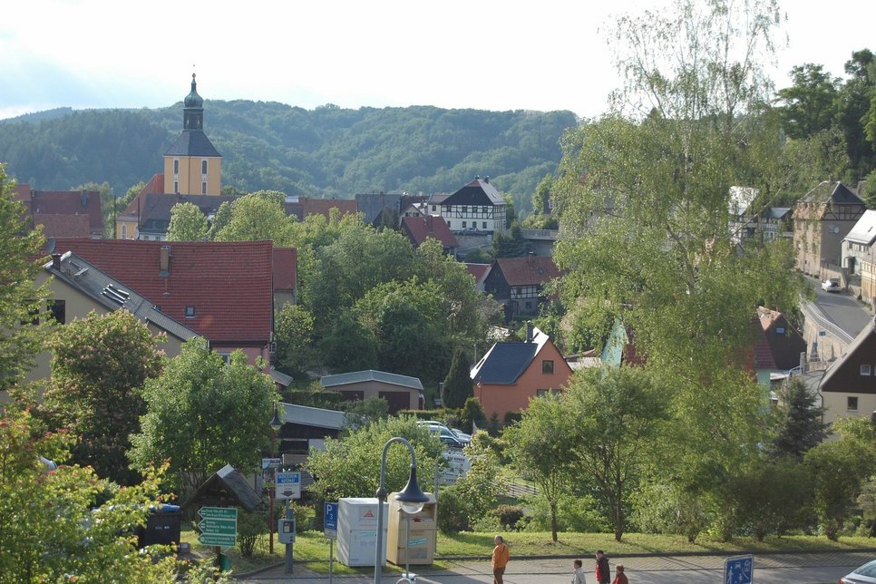 Blick auf die Stadt Hohnstein. Foto: Archiv