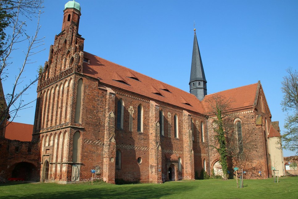 Die Klosterkirche in Mühlberg/Elbe.