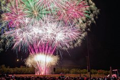 Spektakuläre Feuerwerke und Lasershows begeistern die Besucher der Pyro Games. F.: Stephan Weiss
