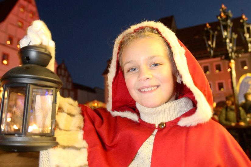 Maja aus Pirna-Jessen war im vorigen Jahr das Pirnaer Weihnachtskind.  Foto: Archiv