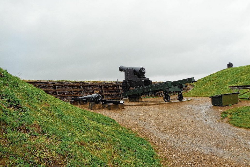 Artilleriestellung im Museum Dybbøl (dt. Düppel). Foto: Hartmut Schatte