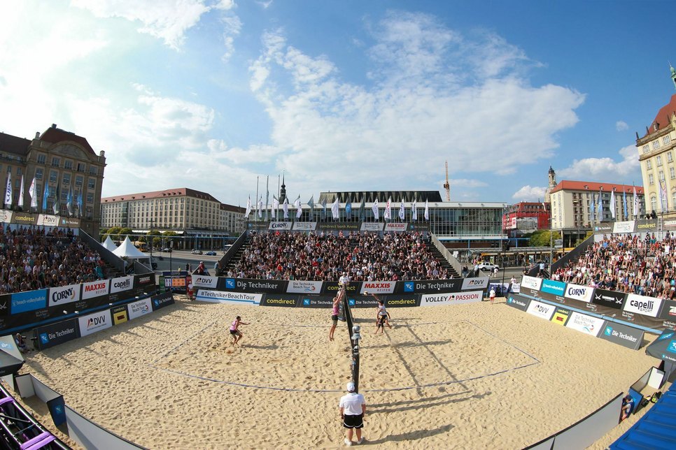 Der Auftakt zur German Beach Tour 2021 soll im Juli auf dem Dresdner Altmarkt erfolgen. Foto: HochZwei