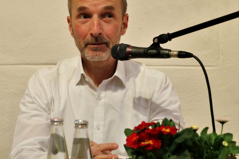 Stefan Schwarz während der Mühlberger Lesung.