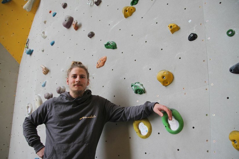 Regionaltrainer Johannes Löhle (25) will einen Perspektivkader aufbauen und dafür sorgen, dass Kletterer auch auf die Sportschule können. Foto: Schramm