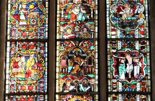 Historisches Fenster im Hohen Chor. | Foto: Jung