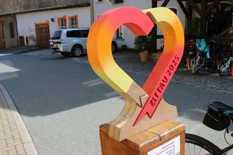 Das Herz ist zum Symbol für die Kulturhauptstadtbewerbung Zittau2025 geworden. Foto: Keil