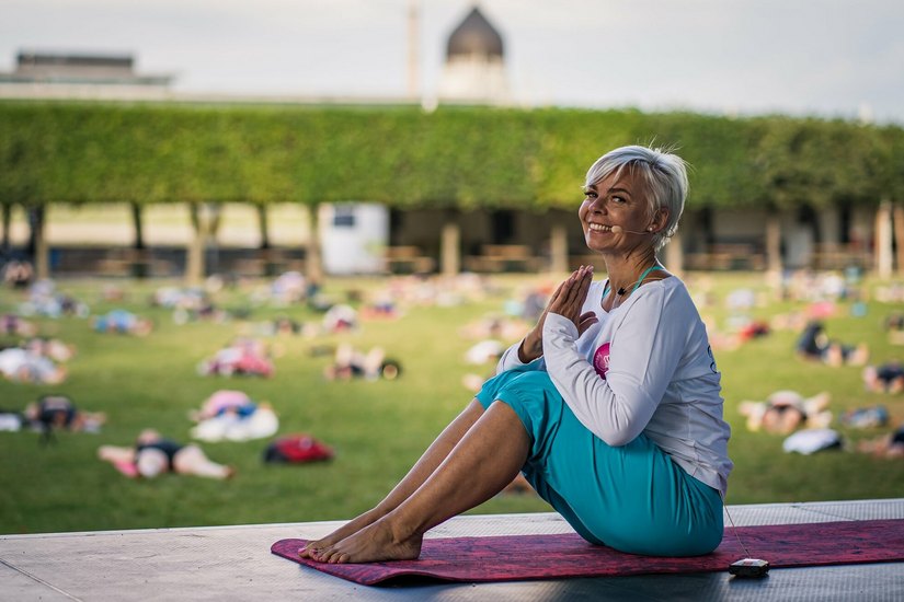 Dörte Freitag organisiert das Yoga Beachfestival im Lausitzer Seenland zum dritten Mal.
