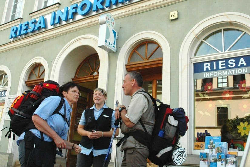 Für Touristen ist die Riesa-Info oft der erste Anlaufpunkt in der Stadt. Foto: Farrar