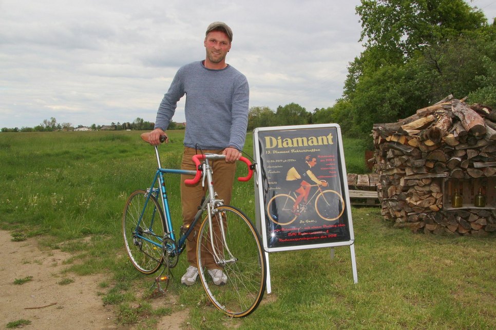 Stefan Müller-Bahlmann lädt für den 15. Juni zum Diamant-Fahrradtreffen nach Paußnitz ein. Foto:  Farrar