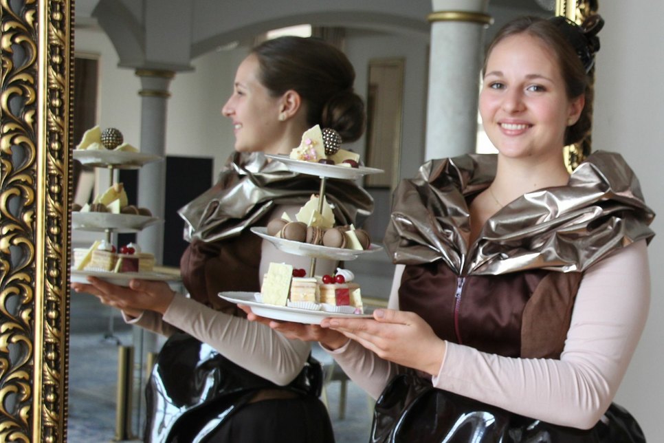 Dresdens neues Schokoladenmädchen Louisa-Marie Eger (20). Fotos: Pönisch