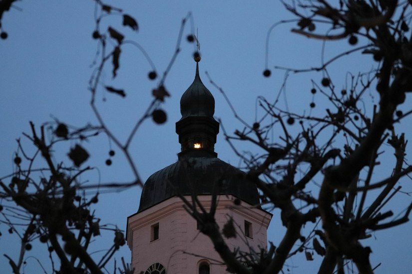 Der Kirchturm mit dem Stern in der Spitze. Foto: Dörthe Ziemer/Stadt Lübben