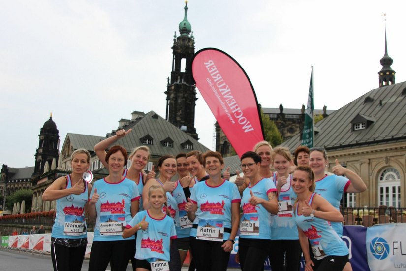 Auch in diesem Jahr wird übrigens wieder ein eigenes WoKu-Frauenteam (Foto 2017) auf die 5km-Distanz gehen. Foto: Pönisch
