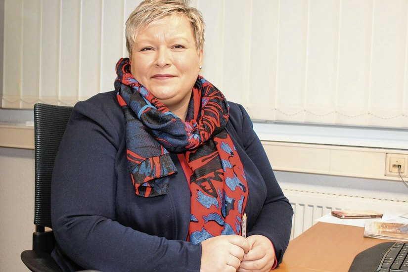 Seit über einem Jahr auf dem Chefsessel. Janine Schmidt löste 2019 die langjährige Geschäftsfüherin Sigrid Jähnichen ab. Foto: wit