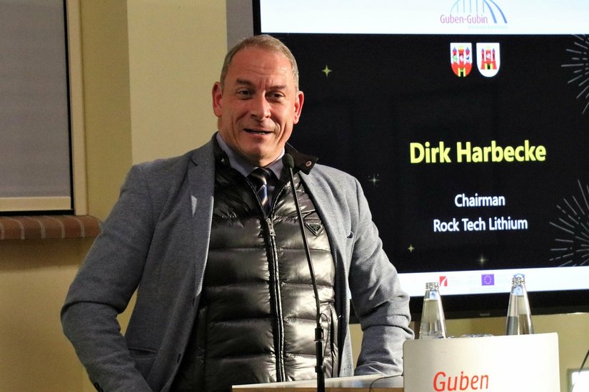 Zu den Gästen des Neujahrsempfangs zählte auch Dirk Harbecke, CEO des Unternehmens Rock Tech Lithium.