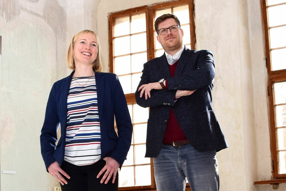 Maria Schulz und Benedikt M. Hummel sind die neuen Geschäftsführer der Kulturservicegesellschaft. Foto: Wulf Stibenz