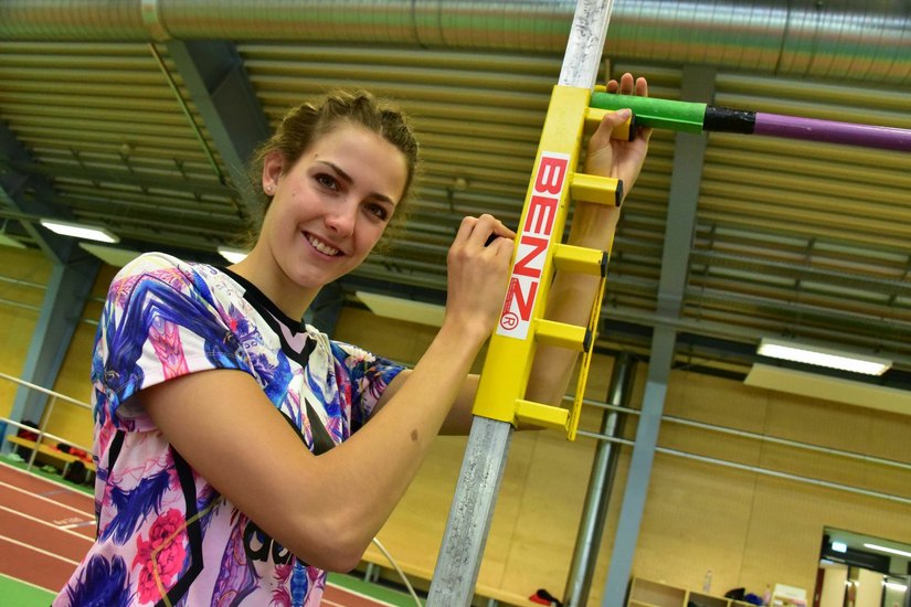 Die britische Meisterin von 2014 und 2015 absolvierte einige Trainingseinheiten im Sportzentrum Cottbus. Foto: Helbig