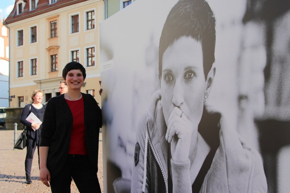 Die Einrichtungsleiterin Elisabeth Wünschmann ist Teil der Kampagne. Foto: Schramm