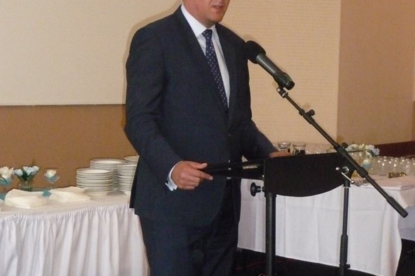 Der tschechische Außenminister Tomas Petricek sprach Grußworte auf dem Festakt.