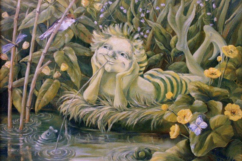 Der mystische Wassermann soll beim „Slawischen Märchenfestival“ im Storchendorf Dissen im kommenden Jahr eine Hauptrolle spielen. Foto: Heimatmuseum Dissen
