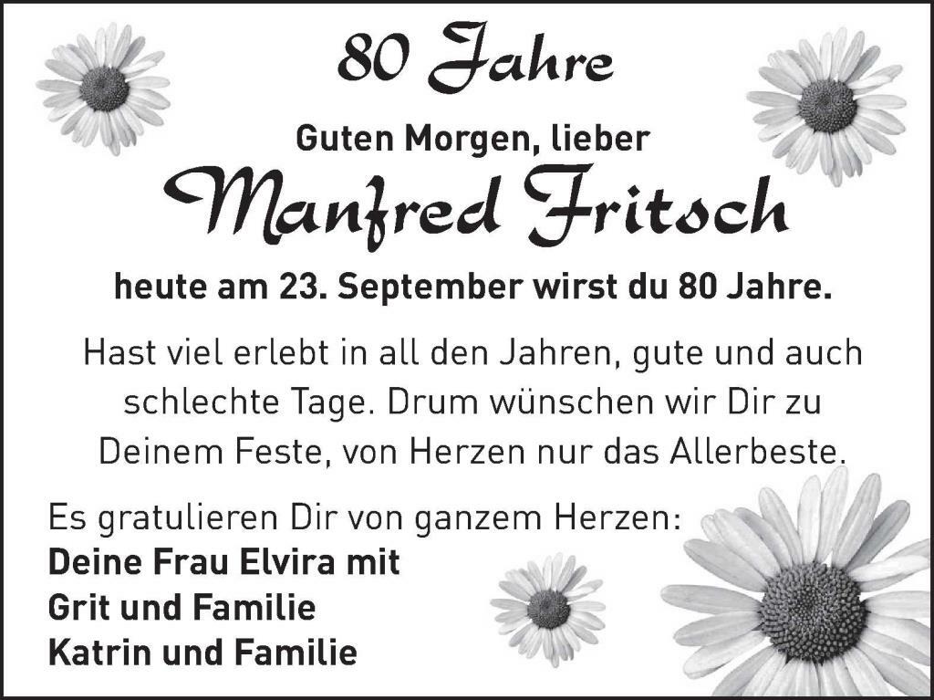 80 Jahre Manfred Fritsch