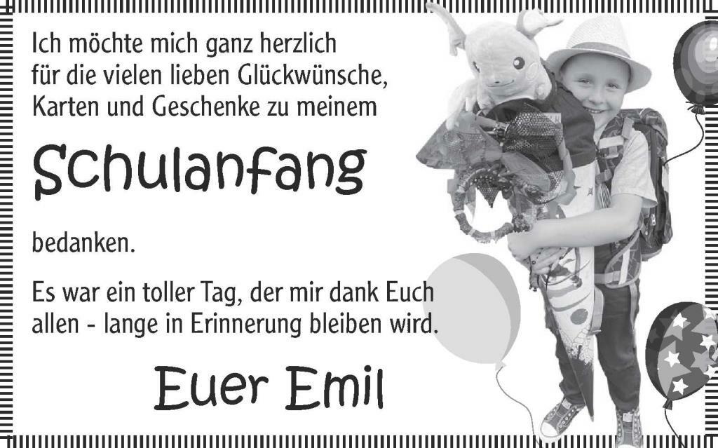 Schulanfang Emil