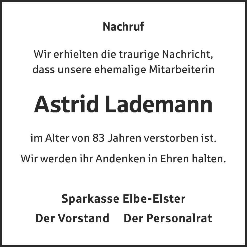 SPK Nachruf Lademann