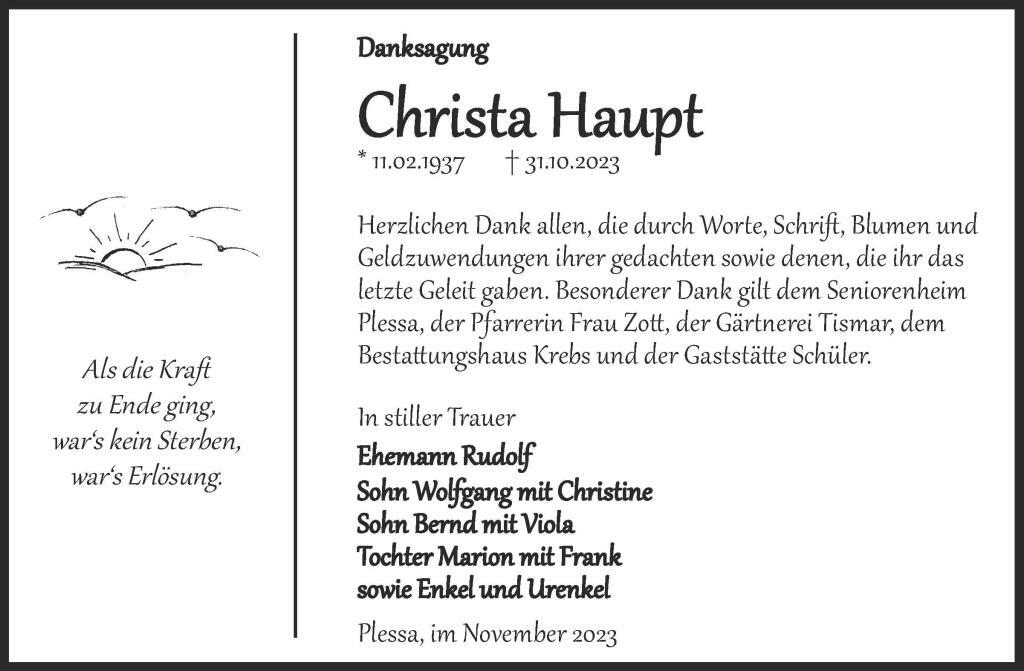 DS Christa Haupt
