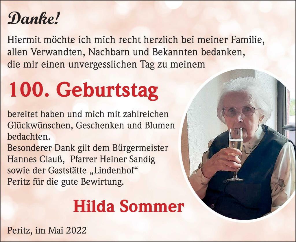 100. Geburtstag Hilda Sommer